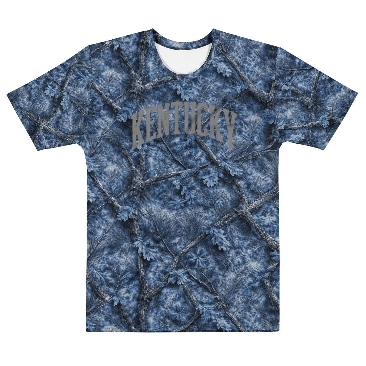Kentucky Blue Timber Camo Script Performance Tee - Bluegrass Elite Apparel LLC