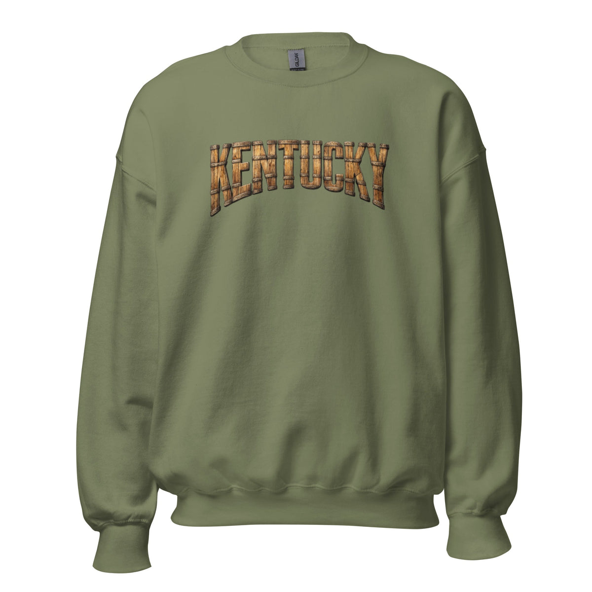 Kentucky Bourbon Sweatshirt | Barrel Text Design | Cozy Fit - Bluegrass Elite Apparel LLC