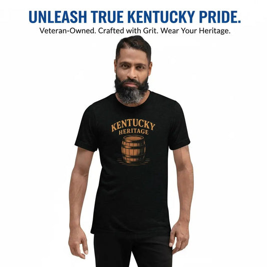 Kentucky Bourbon Tee | Vintage Heritage Barrel | Elite - Bluegrass Elite Apparel LLC