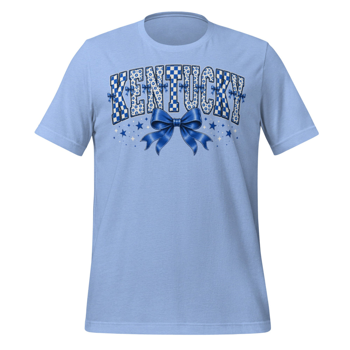 Kentucky Checker Bow Classic Tee - Bluegrass Elite Apparel LLC