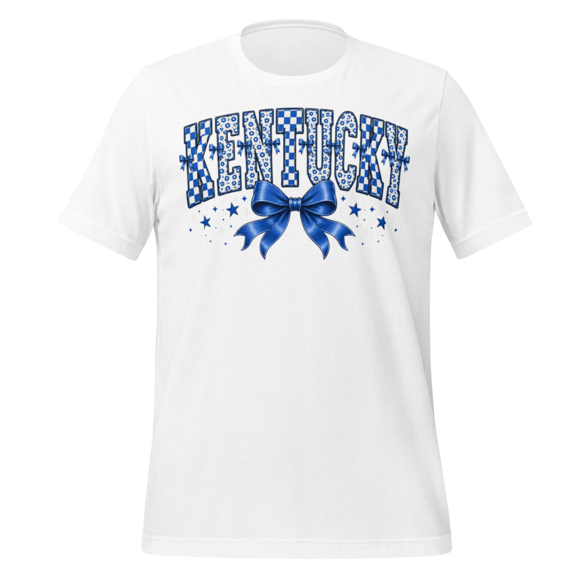 Kentucky Checker Bow Classic Tee - Bluegrass Elite Apparel LLC