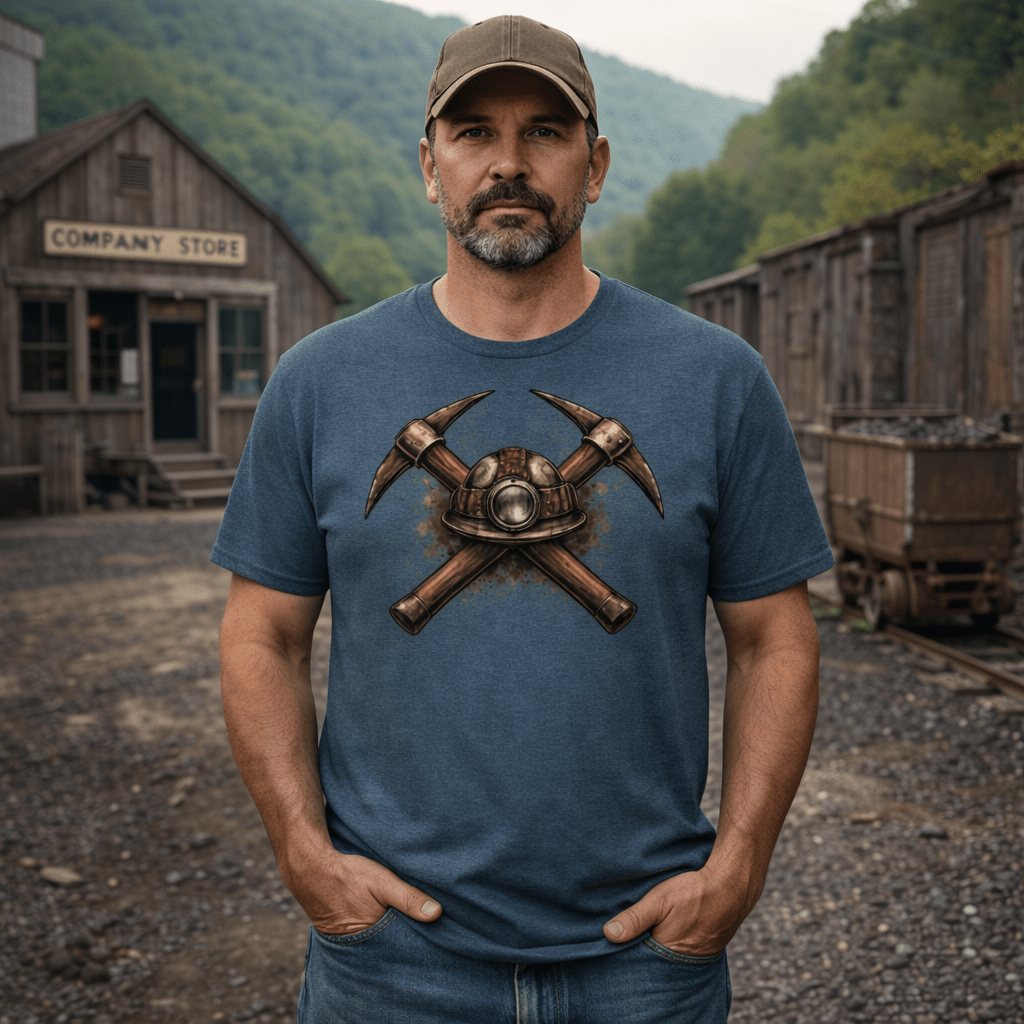 Kentucky Coal Legacy Graphic T-Shirt | Miner Tribute Design | Classic - Bluegrass Elite Apparel LLC