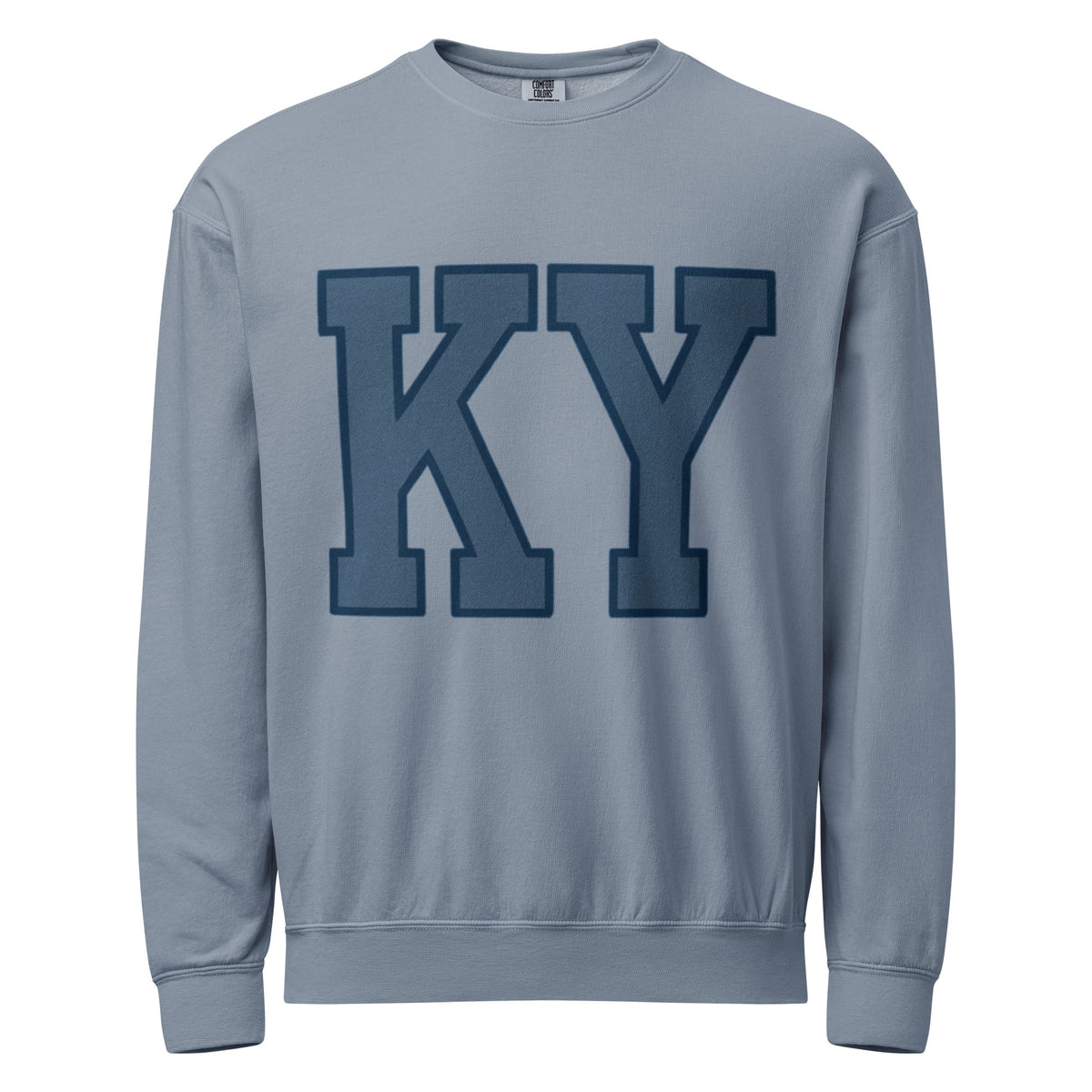 Kentucky Crewneck Sweatshirt | Vintage Garment - Dyed Fleece - Bluegrass Elite Apparel LLC