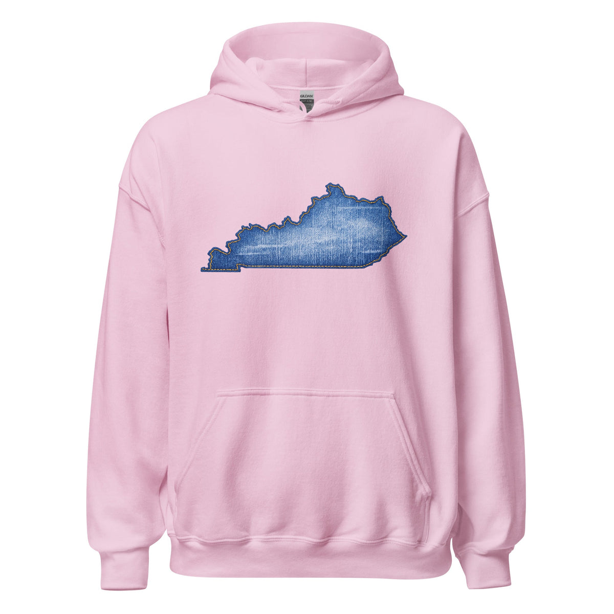Kentucky Denim Patch Hoodie | Bluegrass Design - Bluegrass Elite Apparel LLC