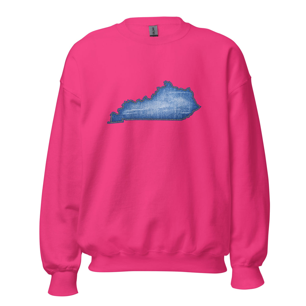 Kentucky Denim Patch Sweatshirt | Bluegrass State Design - Bluegrass Elite Apparel LLC