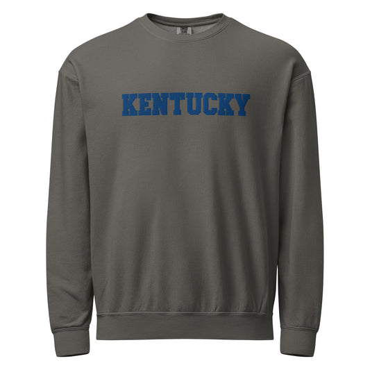 Kentucky Embroidered Crewneck Sweatshirt | Relaxed Fit | Classic - Bluegrass Elite Apparel LLC