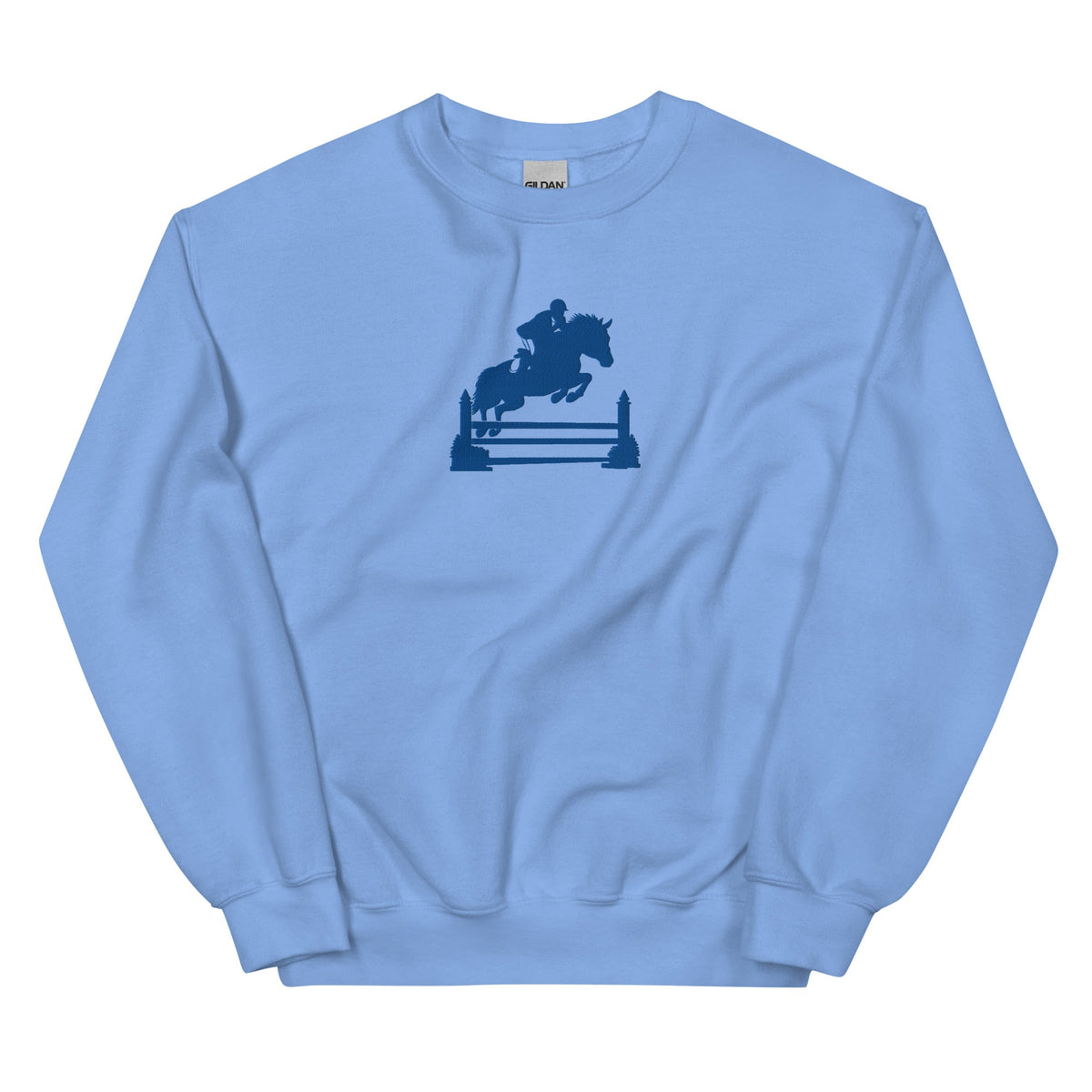 Kentucky Equestrian Silhouette Sweatshirt | Minimal Horse Jumper Design - Bluegrass Elite Apparel LLC