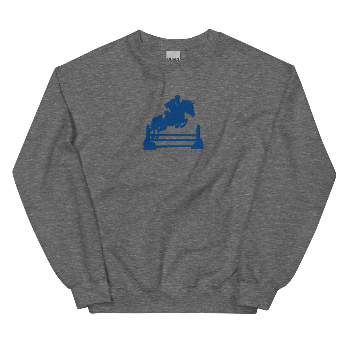 Kentucky Equestrian Silhouette Sweatshirt | Minimal Horse Jumper Design - Bluegrass Elite Apparel LLC