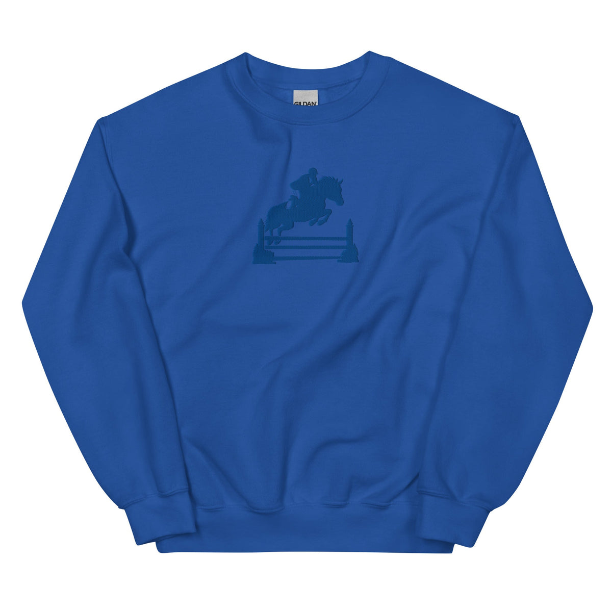 Kentucky Equestrian Silhouette Sweatshirt | Minimal Horse Jumper Design - Bluegrass Elite Apparel LLC