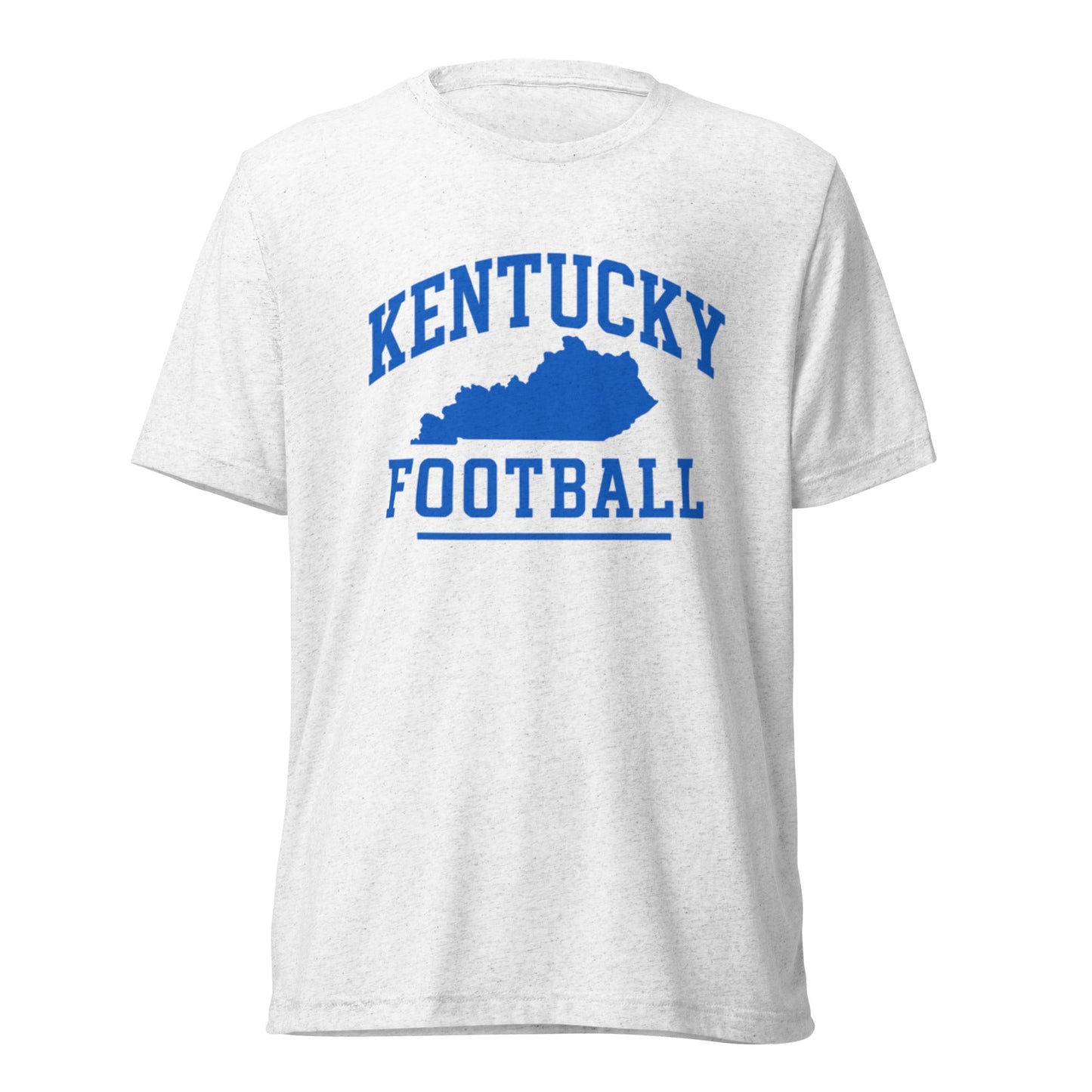 Kentucky Football Shirt | Arched State Outline Design | Elite Tri - Blend - Bluegrass Elite Apparel LLC