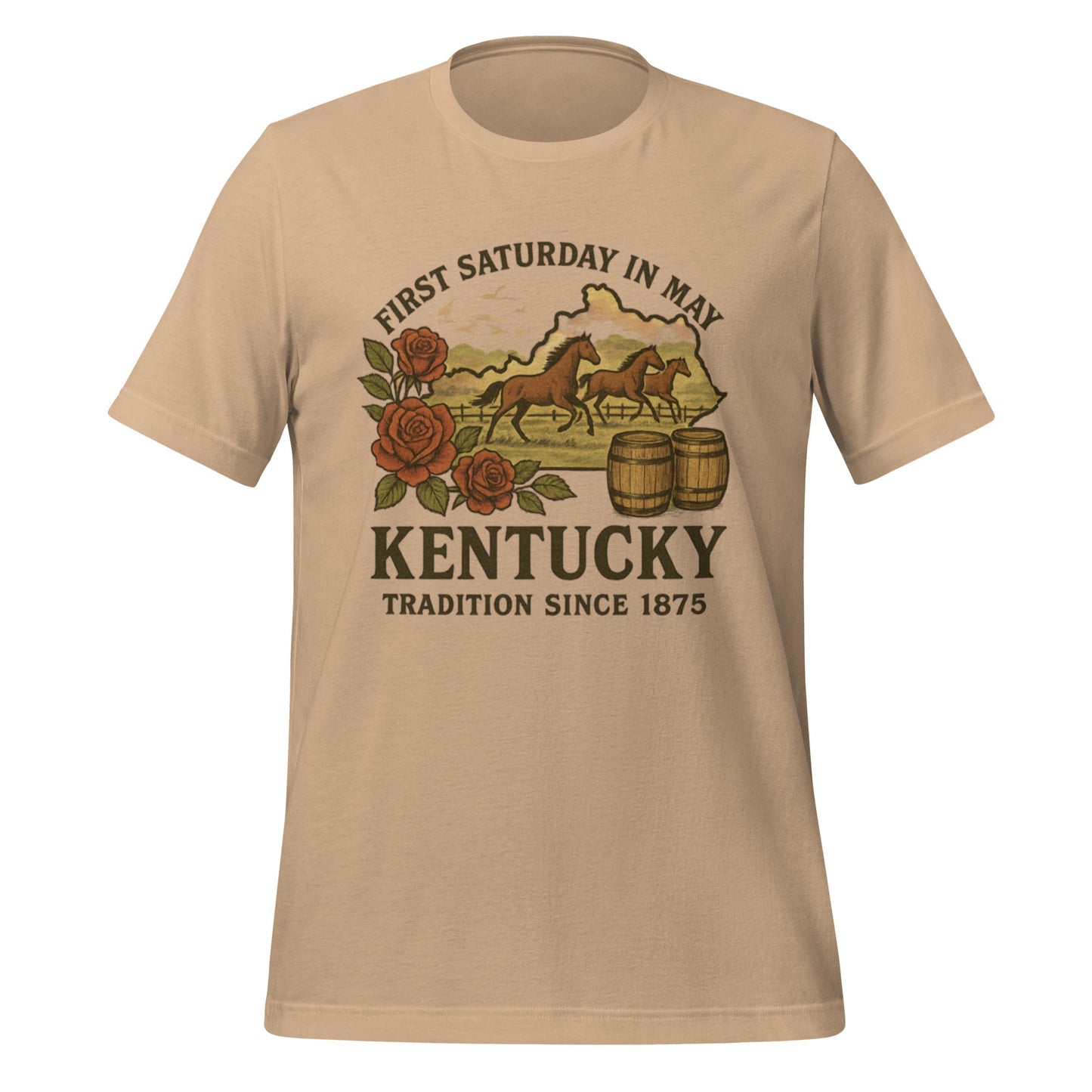 Kentucky Horse Racing T-Shirt | Vintage Thoroughbred Design | Classic Cotton - Bluegrass Elite Apparel LLC