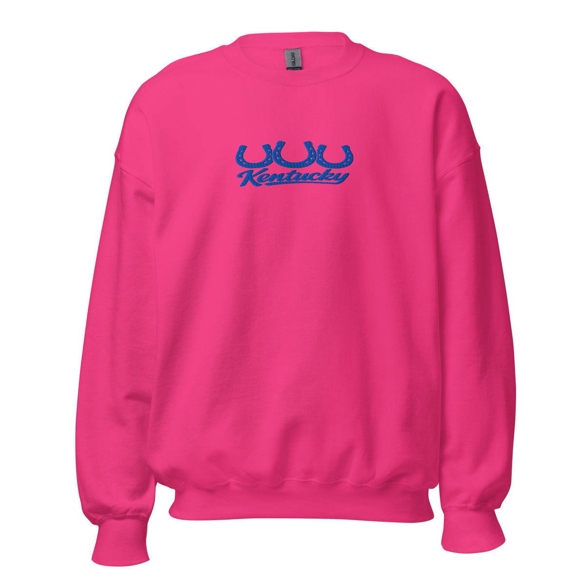 Kentucky Horseshoe Script Sweatshirt - Bluegrass Elite Apparel LLC