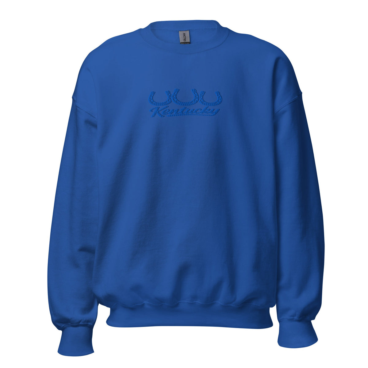 Kentucky Horseshoe Script Sweatshirt - Bluegrass Elite Apparel LLC