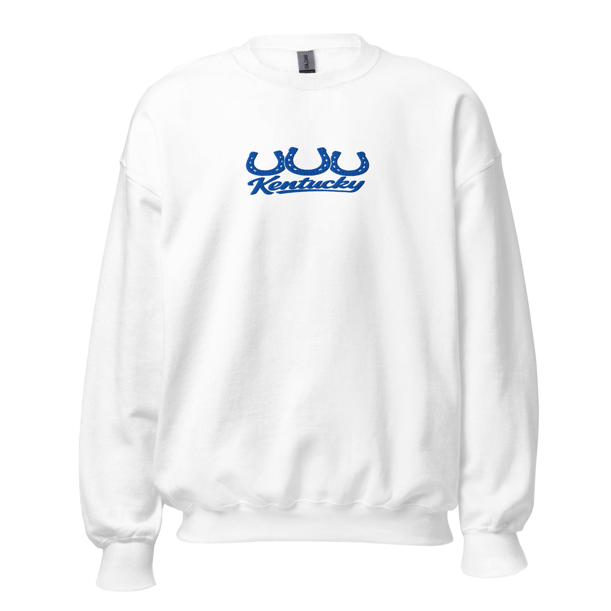 Kentucky Horseshoe Script Sweatshirt - Bluegrass Elite Apparel LLC