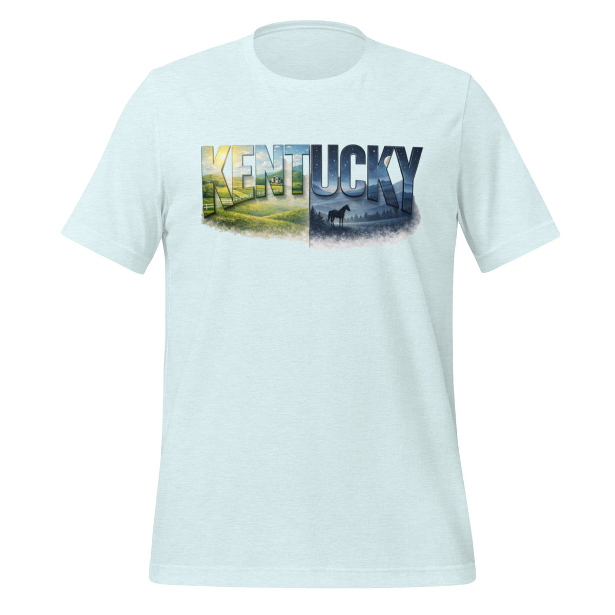 Kentucky Landscape T-Shirt | Day & Night Art Design | Classic - Bluegrass Elite Apparel LLC