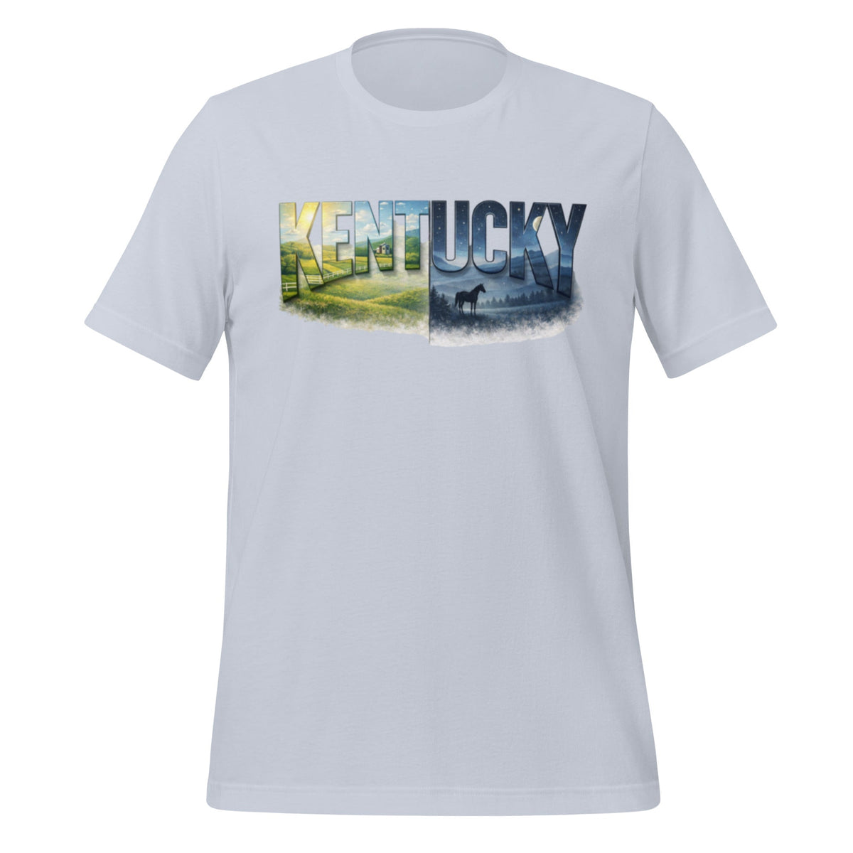 Kentucky Landscape T-Shirt | Day & Night Art Design | Classic - Bluegrass Elite Apparel LLC