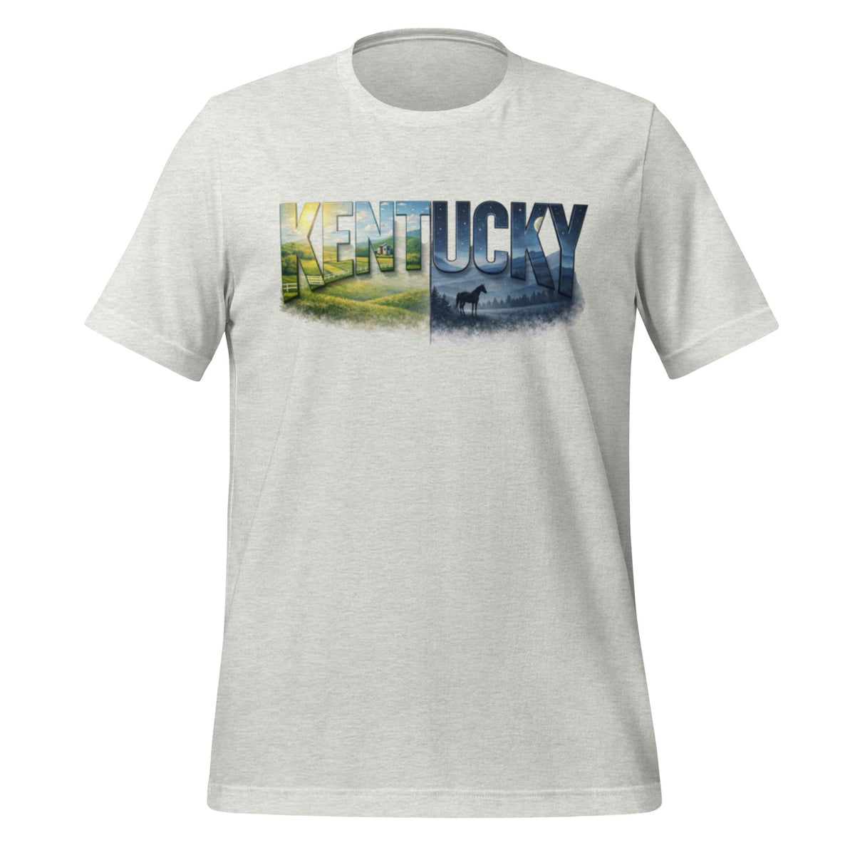 Kentucky Landscape T-Shirt | Day & Night Art Design | Classic - Bluegrass Elite Apparel LLC