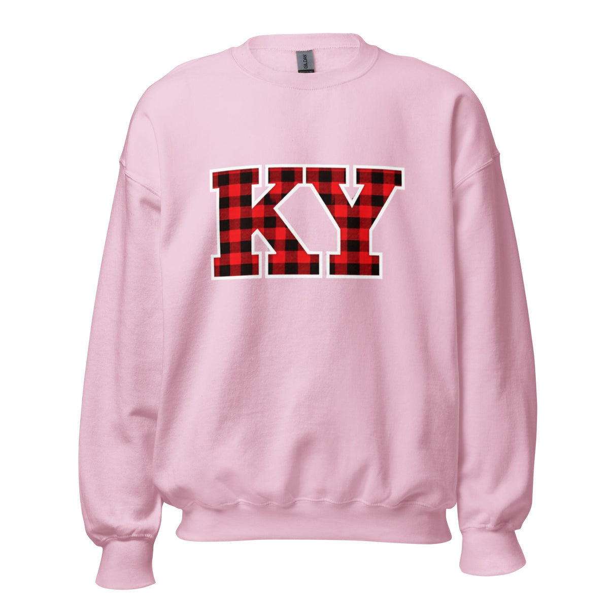 Kentucky Lumberjack Plaid Sweatshirt | Red KY Letter Design - Bluegrass Elite Apparel LLC