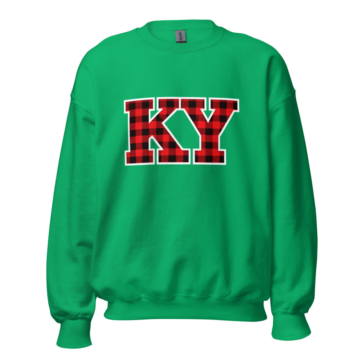 Kentucky Lumberjack Plaid Sweatshirt | Red KY Letter Design - Bluegrass Elite Apparel LLC