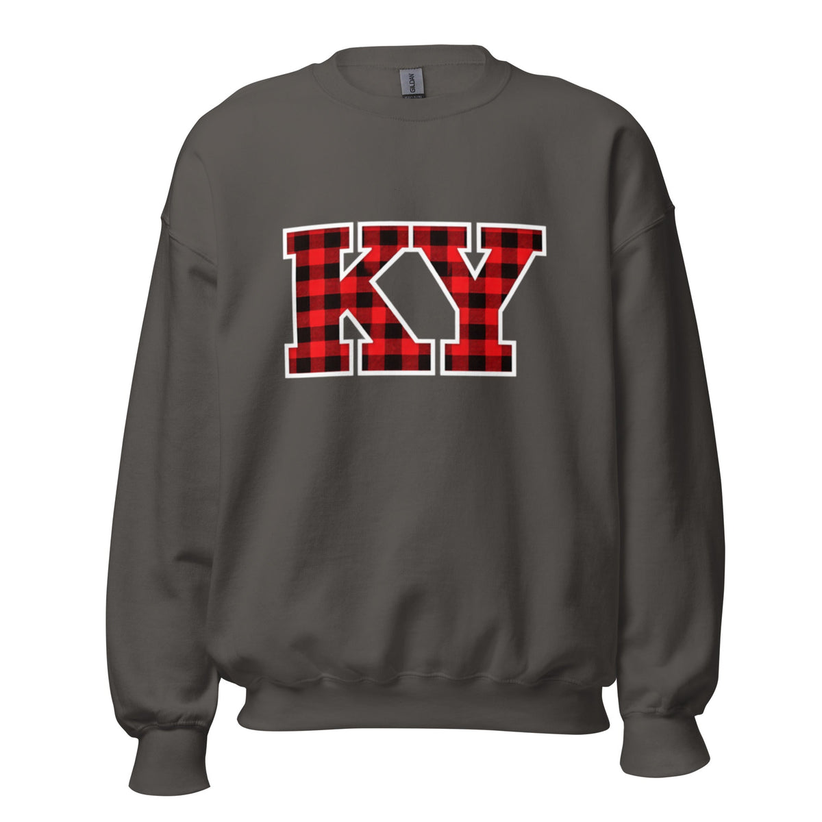 Kentucky Lumberjack Plaid Sweatshirt | Red KY Letter Design - Bluegrass Elite Apparel LLC