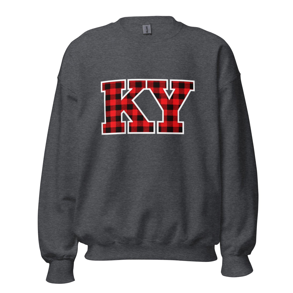 Kentucky Lumberjack Plaid Sweatshirt | Red KY Letter Design - Bluegrass Elite Apparel LLC