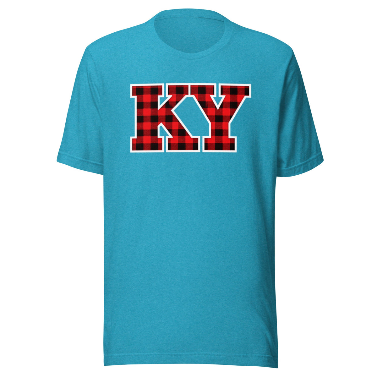 Kentucky Lumberjack Plaid T-Shirt | Red KY Design | Classic Airlume - Bluegrass Elite Apparel LLC