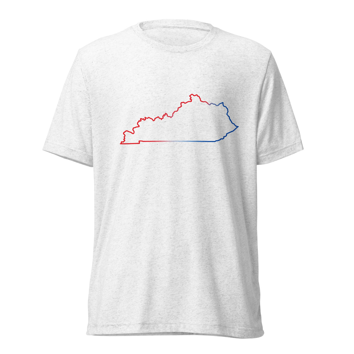 Kentucky Patriotic Outline Graphic Tee | Red White Blue Border Design - Bluegrass Elite Apparel LLC