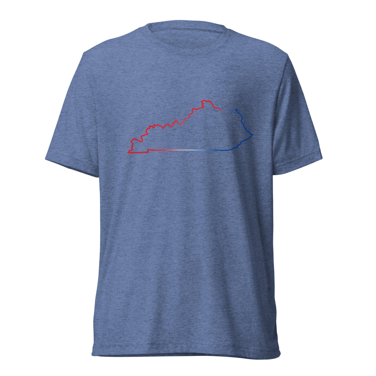 Kentucky Patriotic Outline Graphic Tee | Red White Blue Border Design - Bluegrass Elite Apparel LLC
