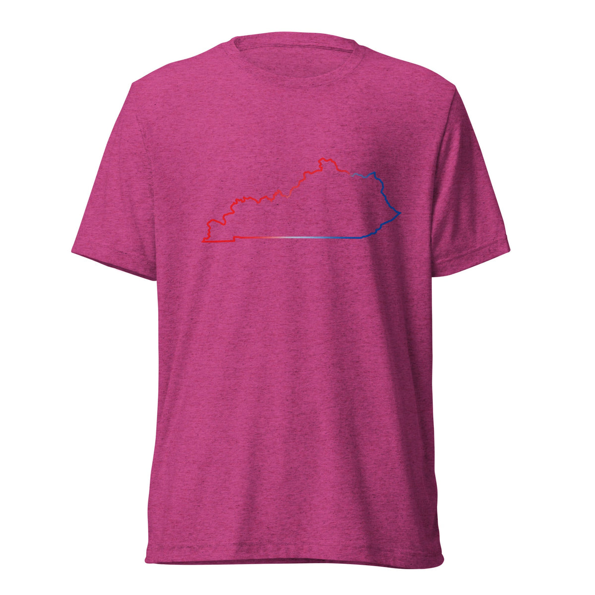 Kentucky Patriotic Outline Graphic Tee | Red White Blue Border Design - Bluegrass Elite Apparel LLC