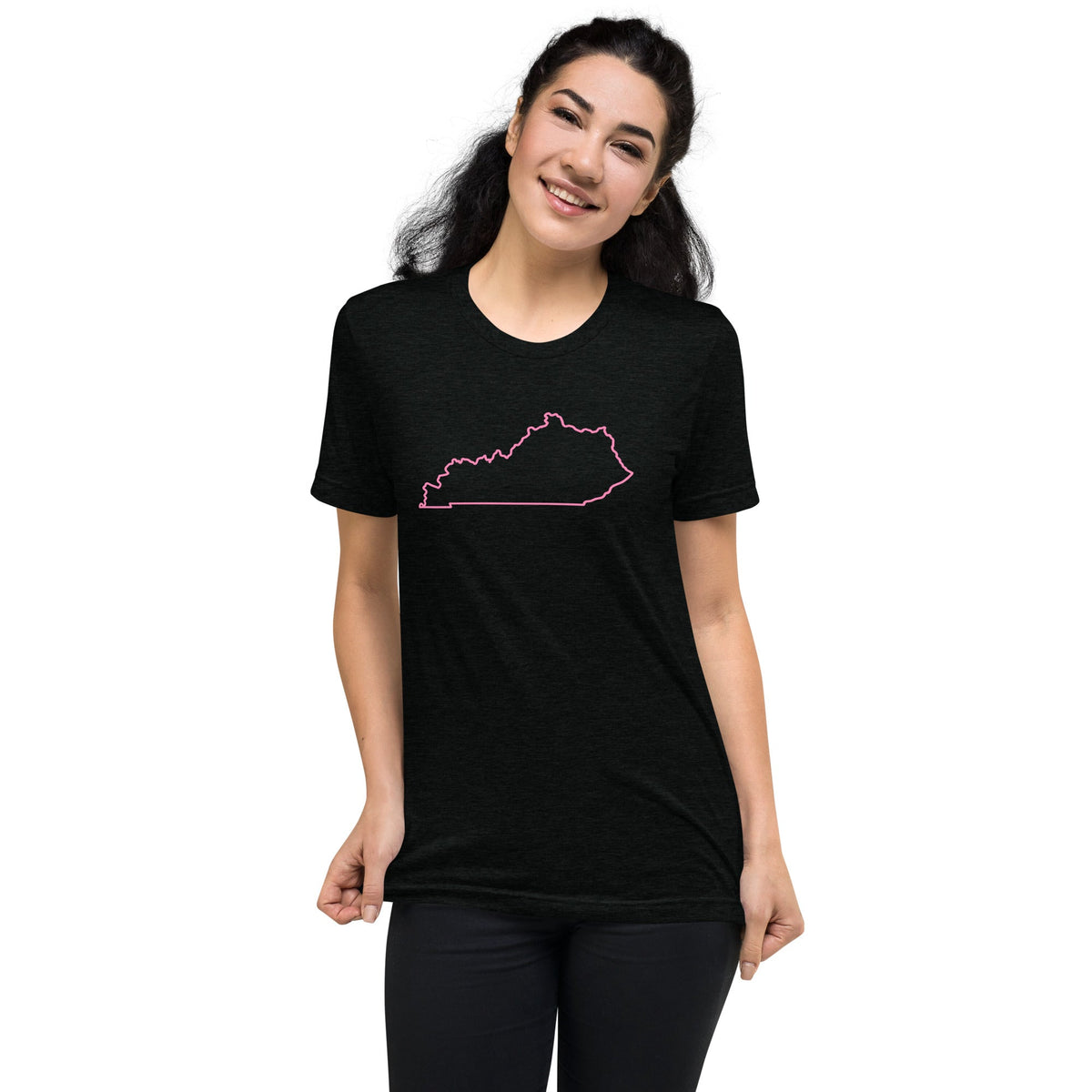 Kentucky Pink Outline Elite Tee - Bluegrass Elite Apparel LLC