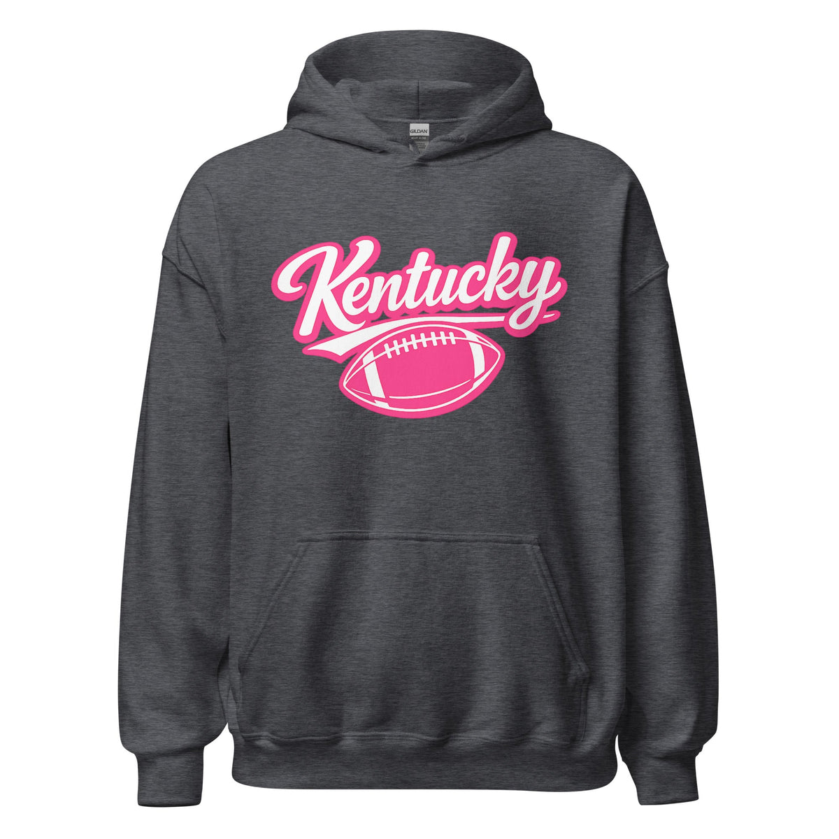 Kentucky Pink Script Ball Hoodie | Minimal Sports Design | Classic Fleece Pullover - Bluegrass Elite Apparel LLC
