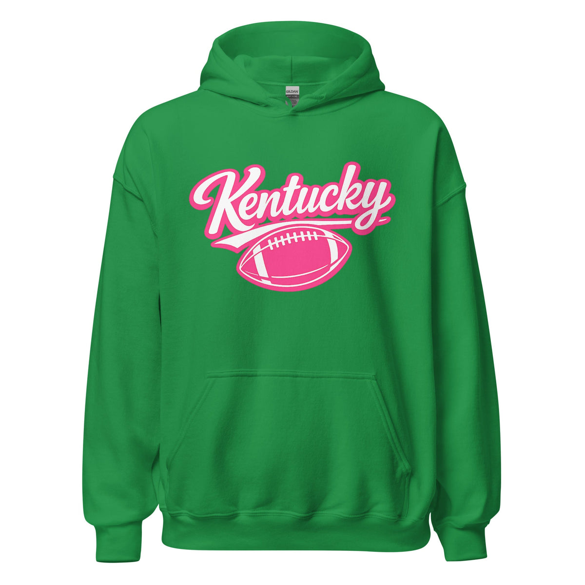 Kentucky Pink Script Ball Hoodie | Minimal Sports Design | Classic Fleece Pullover - Bluegrass Elite Apparel LLC