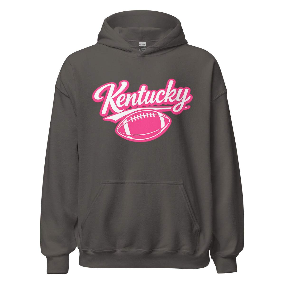 Kentucky Pink Script Ball Hoodie | Minimal Sports Design | Classic Fleece Pullover - Bluegrass Elite Apparel LLC