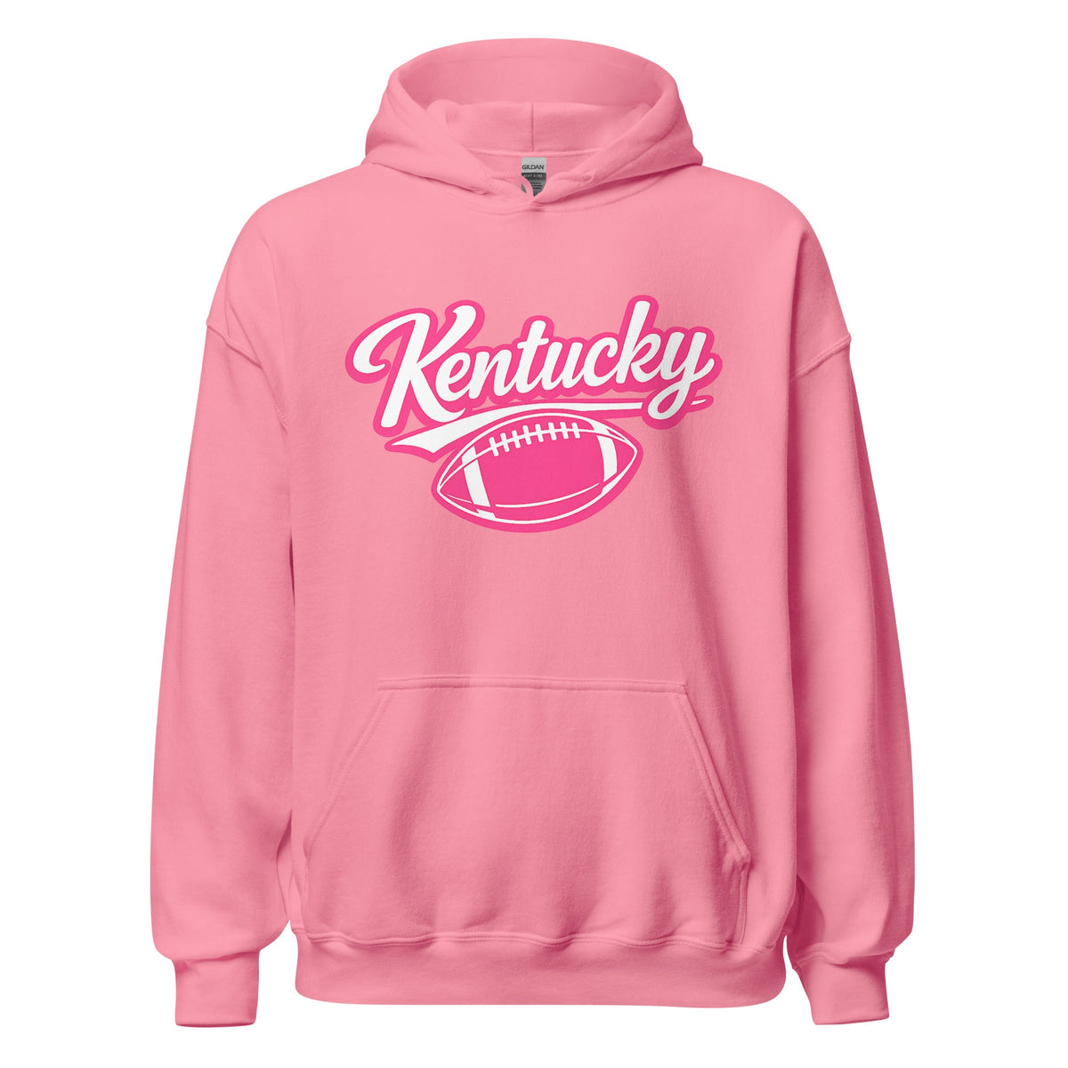 Kentucky Pink Script Ball Hoodie | Minimal Sports Design | Classic Fleece Pullover - Bluegrass Elite Apparel LLC