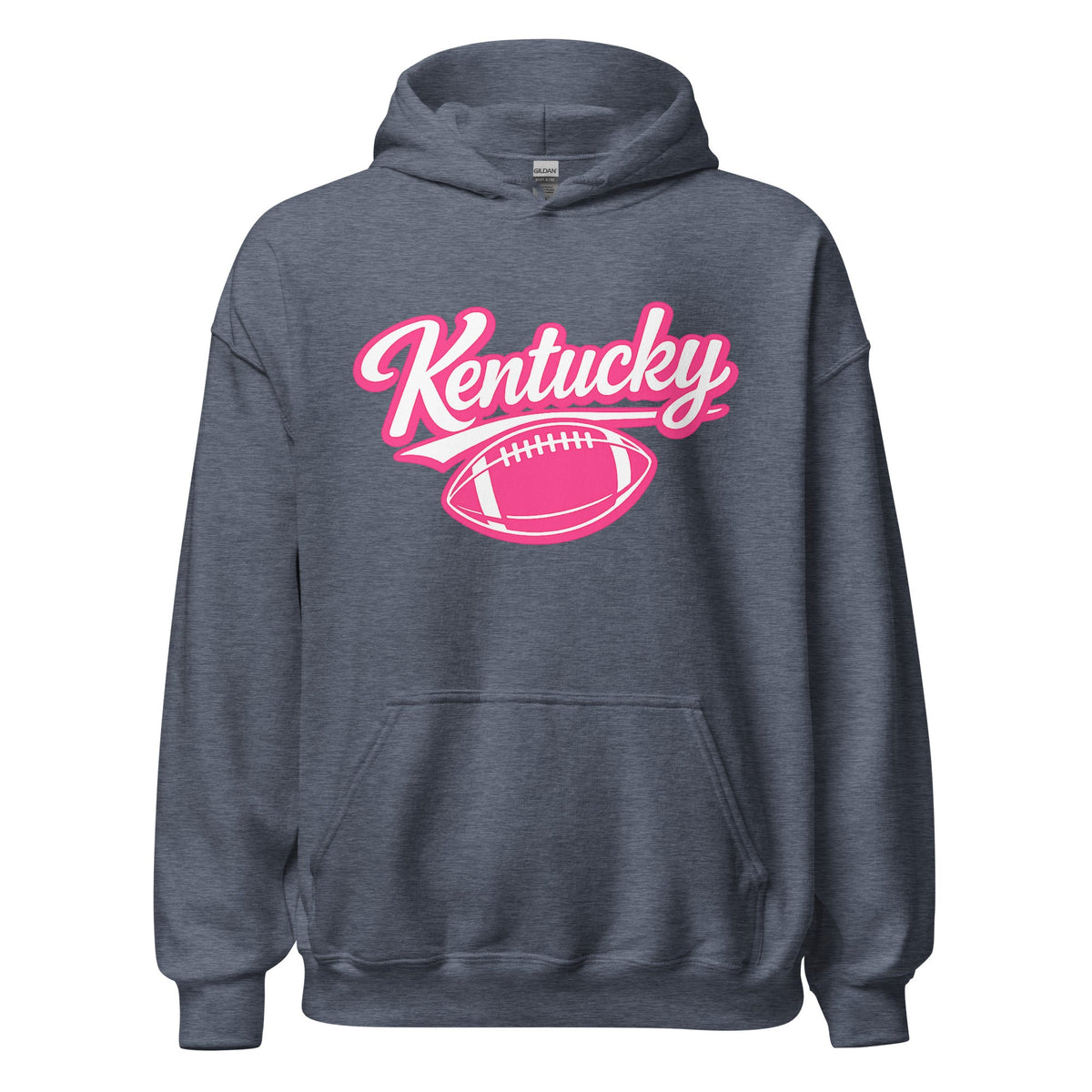 Kentucky Pink Script Ball Hoodie | Minimal Sports Design | Classic Fleece Pullover - Bluegrass Elite Apparel LLC