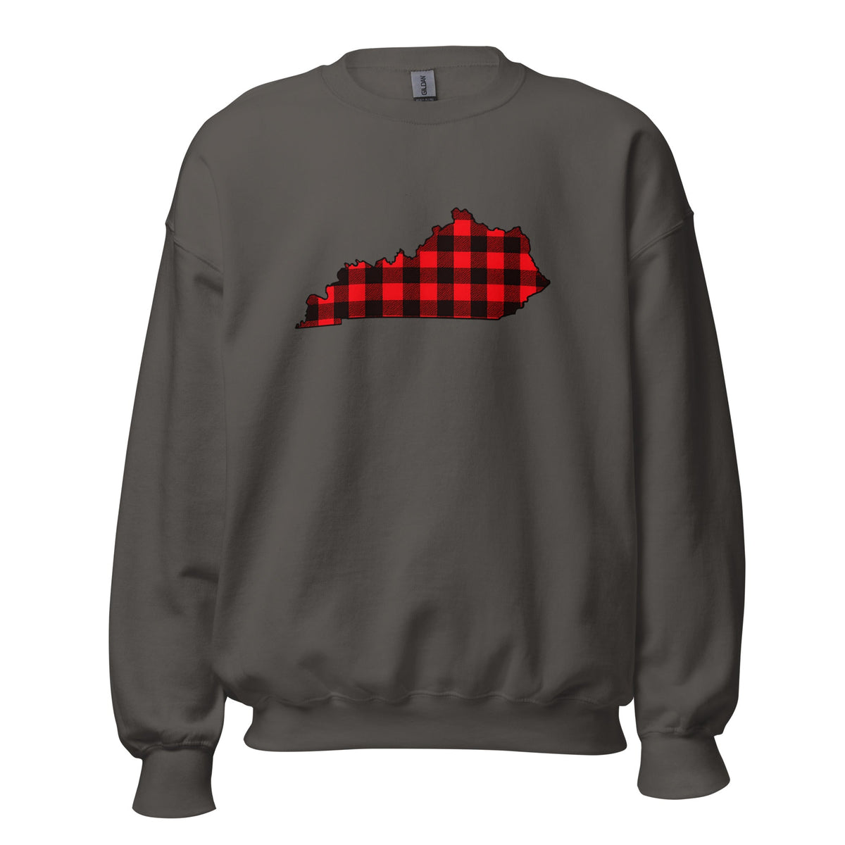 Kentucky Plaid State Sweatshirt | Red Lumberjack Kentucky Design - Bluegrass Elite Apparel LLC