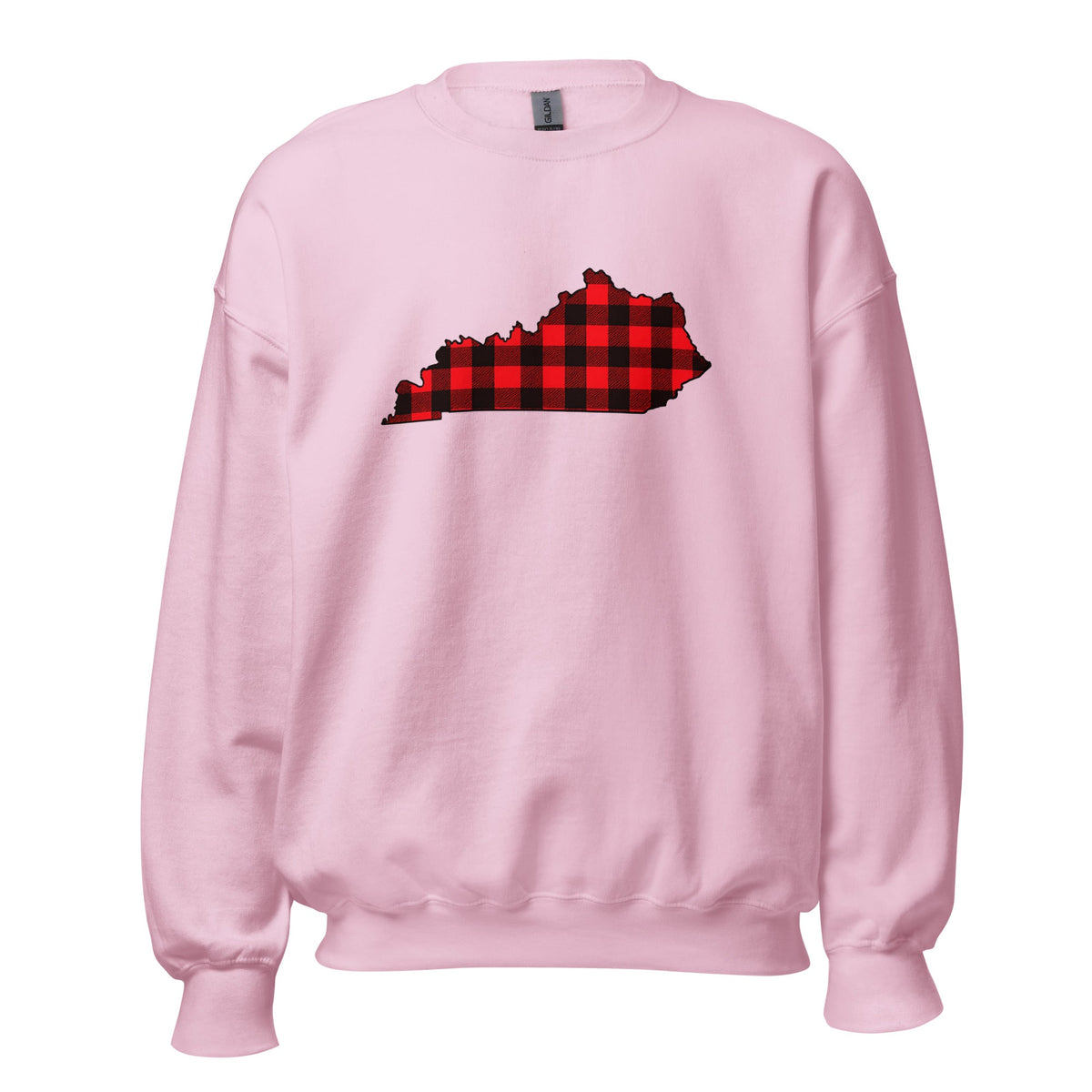 Kentucky Plaid State Sweatshirt | Red Lumberjack Kentucky Design - Bluegrass Elite Apparel LLC