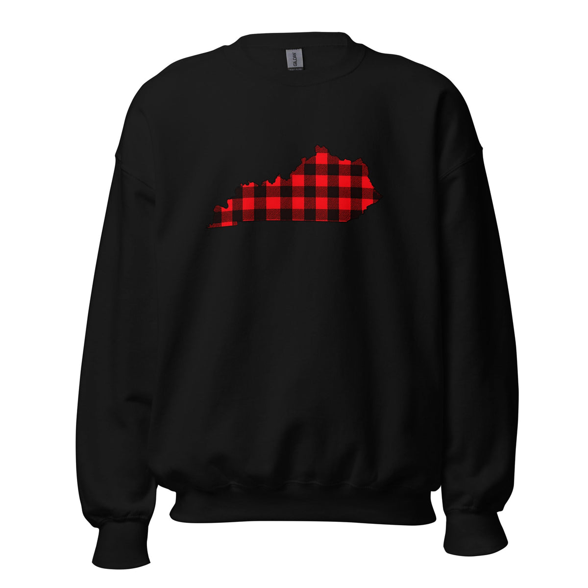 Kentucky Plaid State Sweatshirt | Red Lumberjack Kentucky Design - Bluegrass Elite Apparel LLC