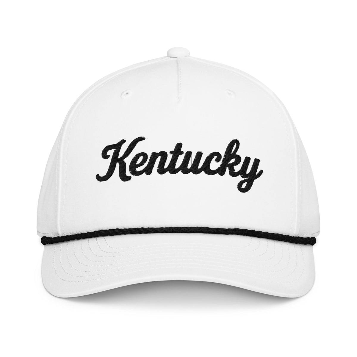 Kentucky Script Black Tie Rope Cap - Bluegrass Elite Apparel LLC