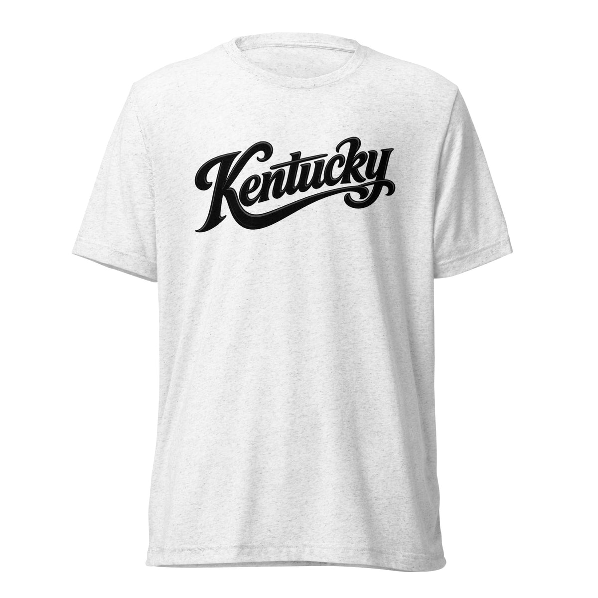 Kentucky Script T-Shirt | Black Text Design | Elite Tri - Blend - Bluegrass Elite Apparel LLC
