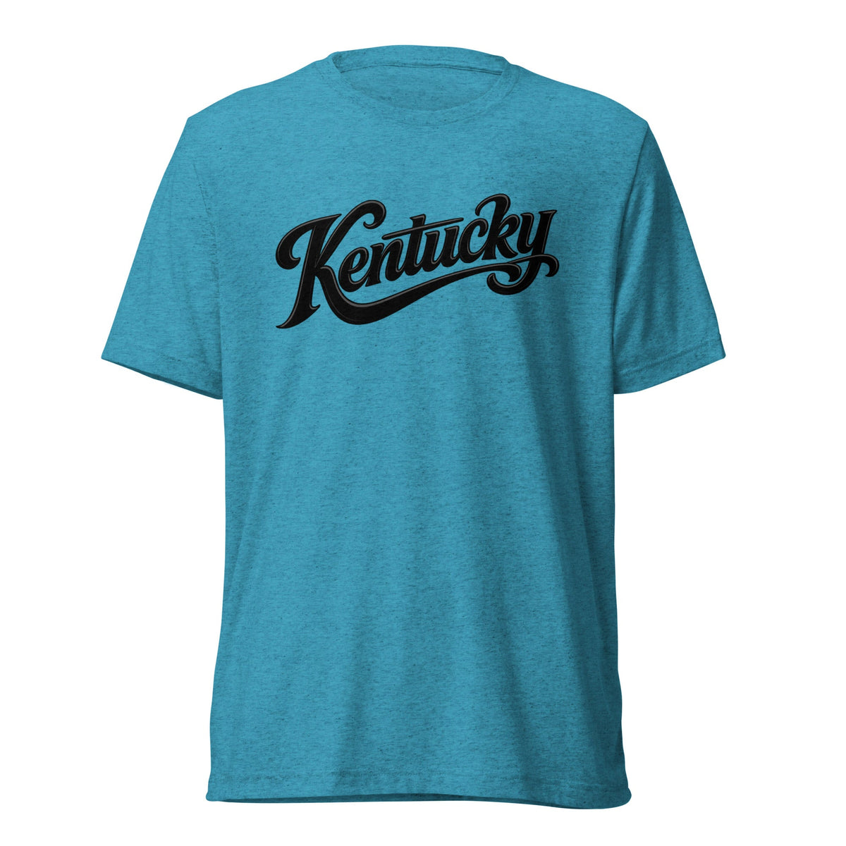 Kentucky Script T-Shirt | Black Text Design | Elite Tri - Blend - Bluegrass Elite Apparel LLC