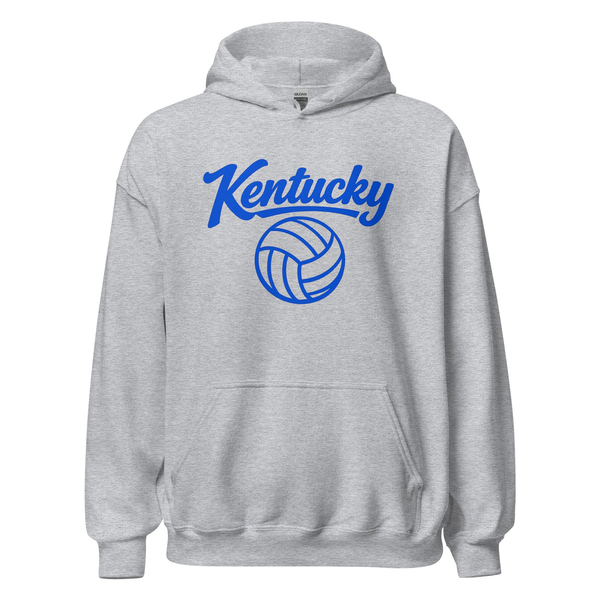 Kentucky Script Volleyball Hoodie | Script & Ball Design | Classic Pullover - Bluegrass Elite Apparel LLC
