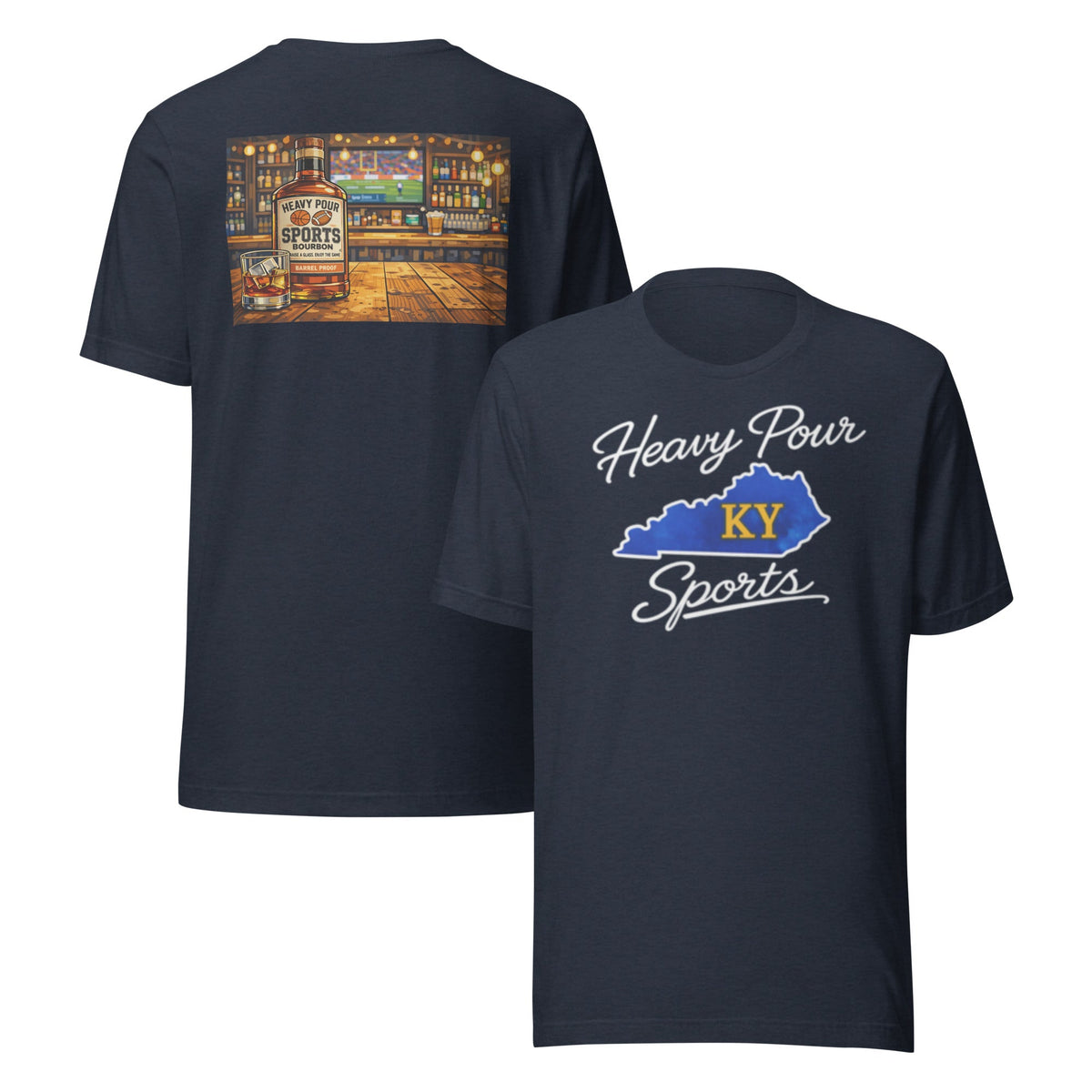 Kentucky Sports T-Shirt | Heavy Pour KY Design | Classic Cotton - Bluegrass Elite Apparel LLC
