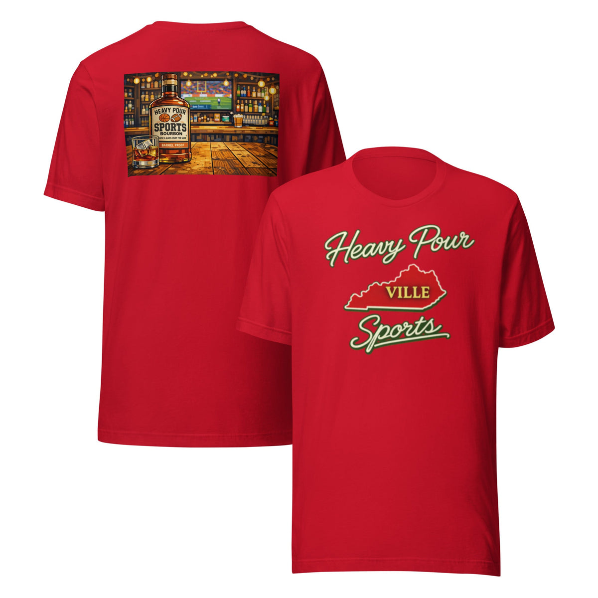 Kentucky Sports T-Shirt | Heavy Pour Ville Design | Classic Cotton - Bluegrass Elite Apparel LLC