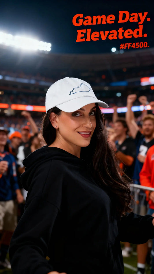 Kentucky State Outline Dad Hat | Minimalist Embroidered Cap | Low - Profile Fit - Bluegrass Elite Apparel LLC