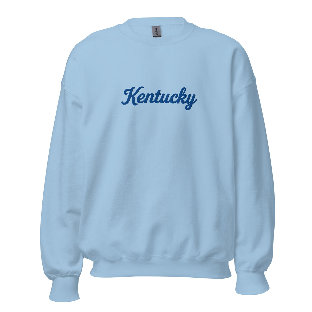 Kentucky Sweatshirt | Blue Script Typography | Unisex Fleece - Bluegrass Elite Apparel LLC