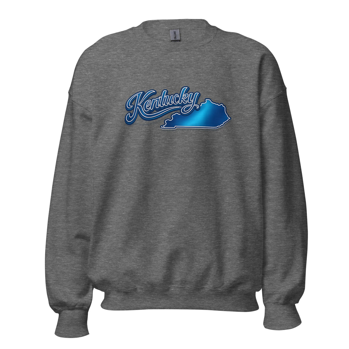 Kentucky Sweatshirt | Script State Outline | Cozy Unisex Pullover - Bluegrass Elite Apparel LLC