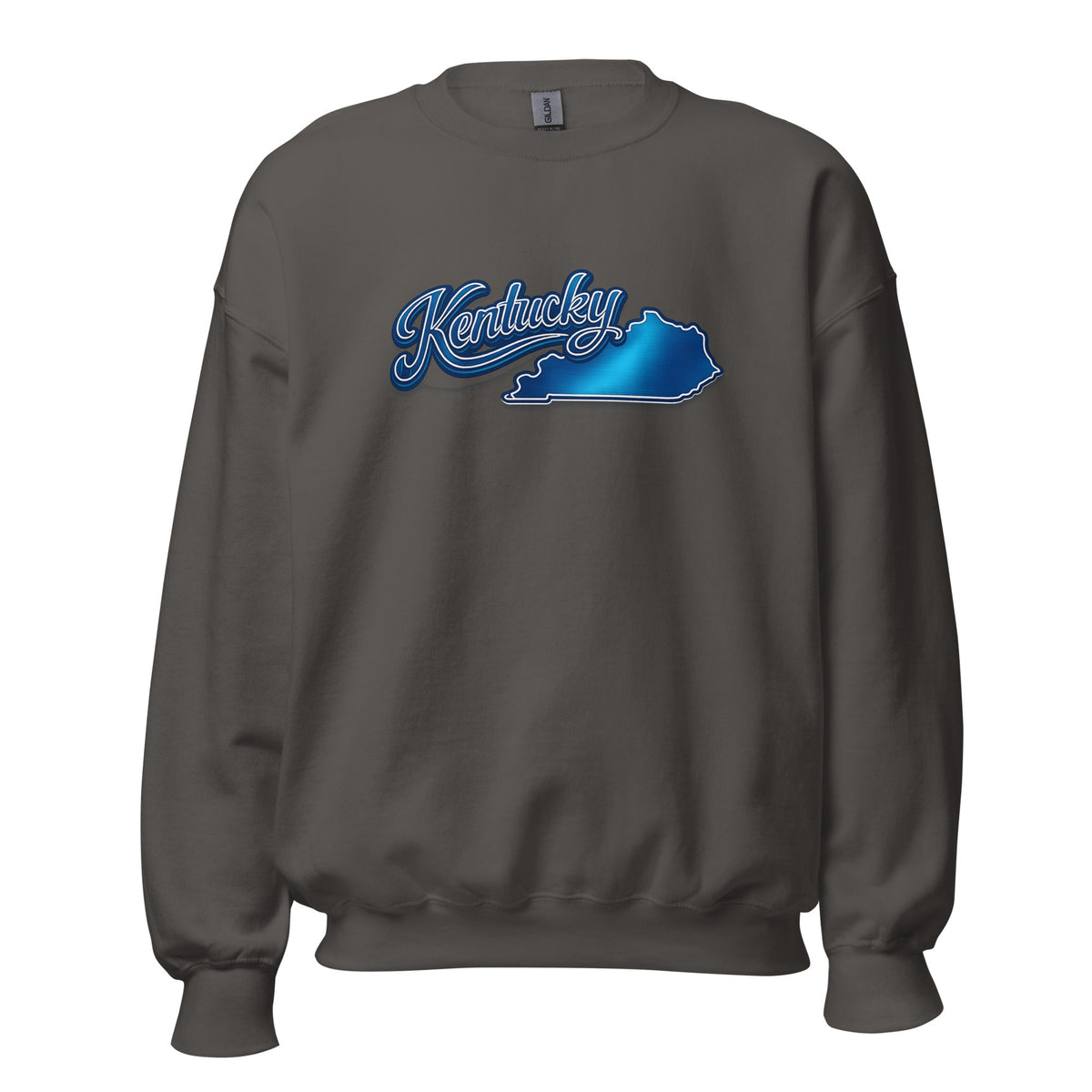 Kentucky Sweatshirt | Script State Outline | Cozy Unisex Pullover - Bluegrass Elite Apparel LLC