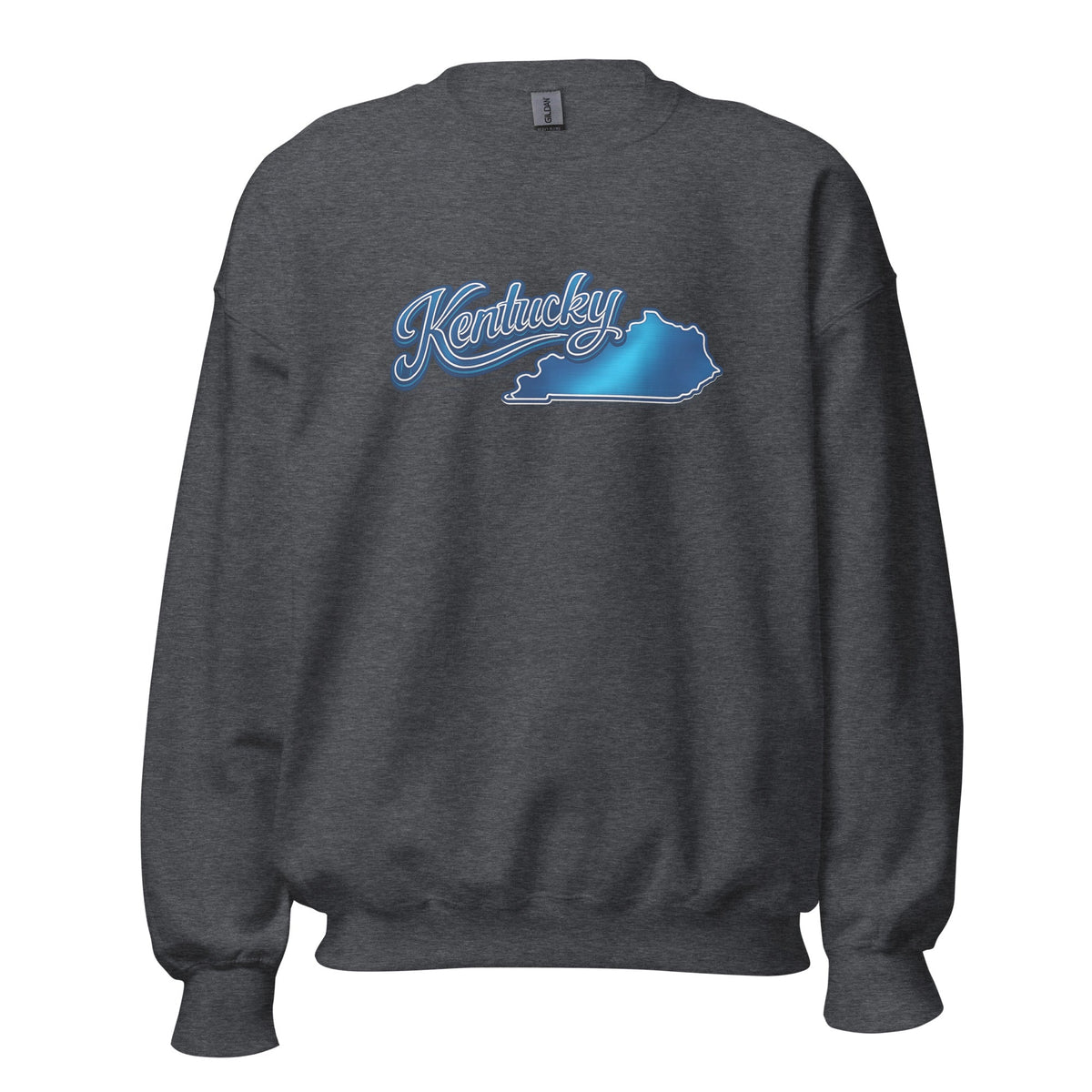Kentucky Sweatshirt | Script State Outline | Cozy Unisex Pullover - Bluegrass Elite Apparel LLC