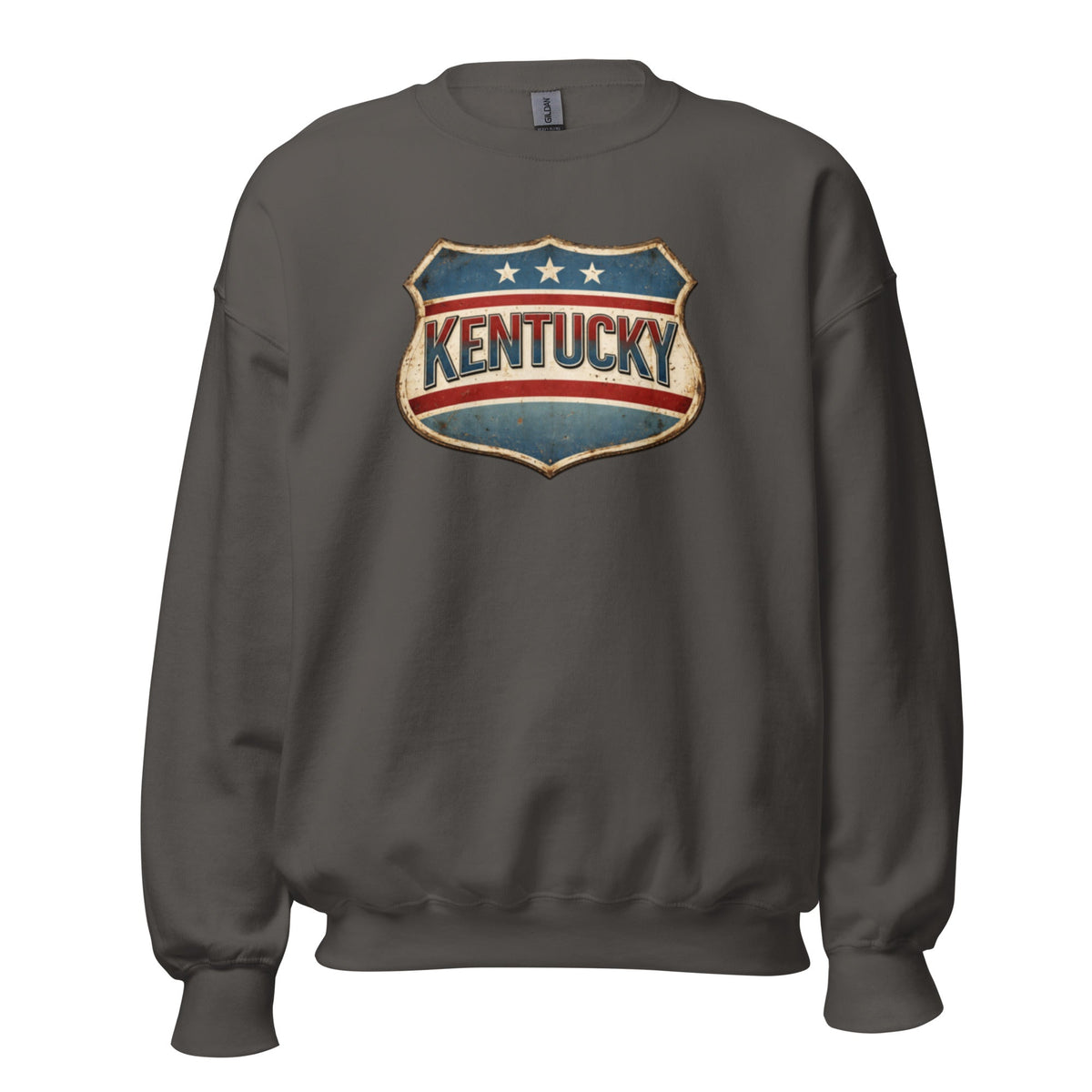 Kentucky Sweatshirt | Vintage Americana Crest | Cozy Fleece - Bluegrass Elite Apparel LLC